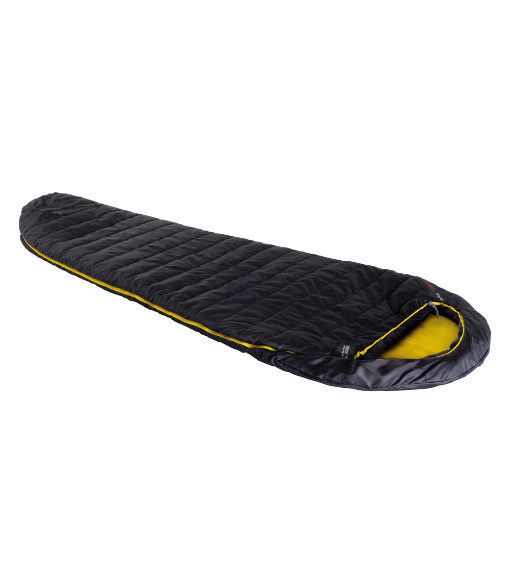 Śpiwór High Peak Pak 1000 (225x80x50cm) antracytowo-żółty L-zip 23311