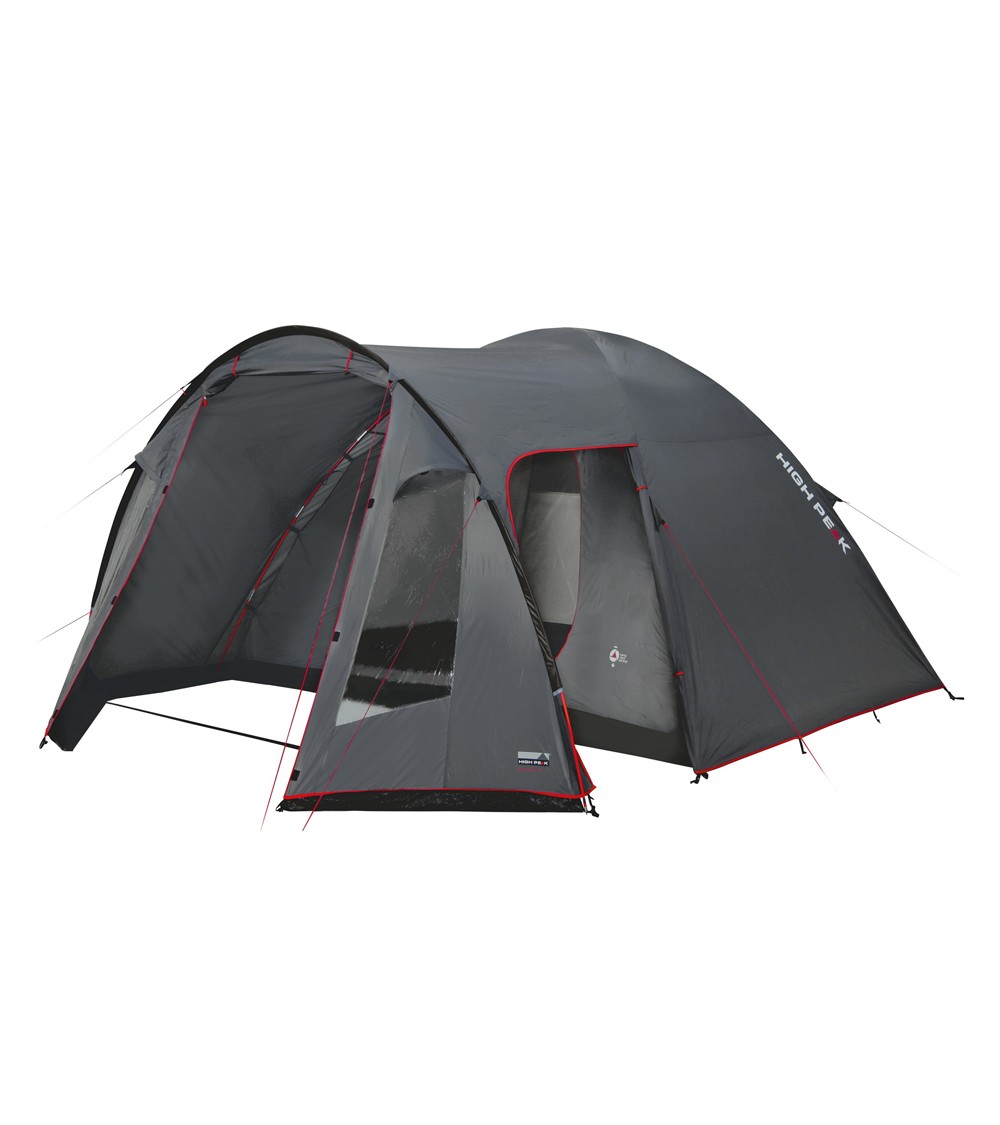 Namiot High Peak Tessin 4 szaro-czerwony 10222
