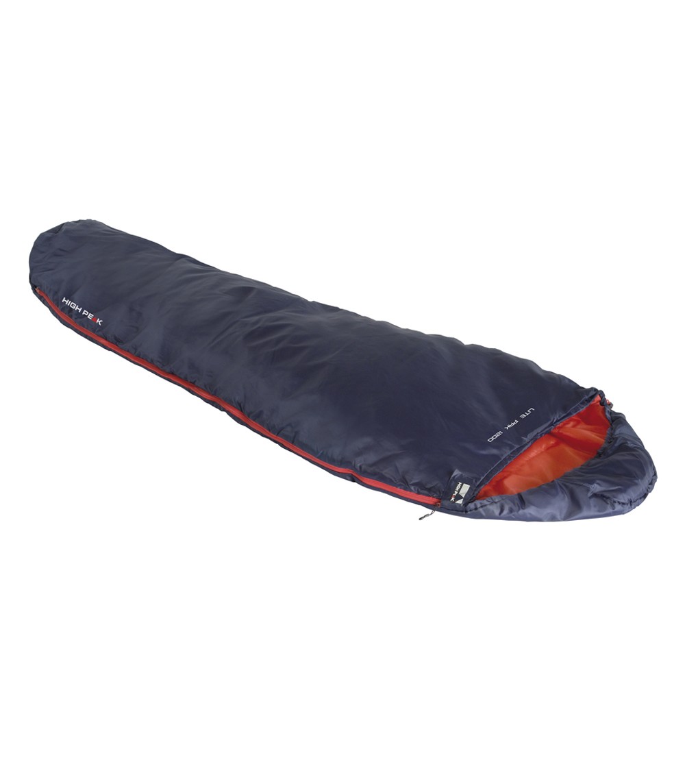 Śpiwór High Peak Lite Pak 800 210x75x50cm granatowo pomarańczowy L 23271