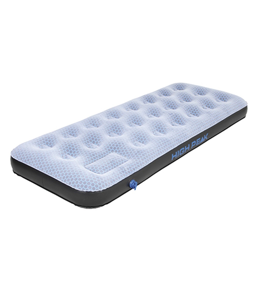 Materac welurowy jednoosobowy High Peak Single Comfort Plus szary 40023