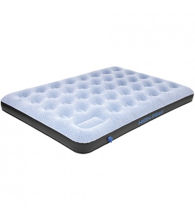 Materac welurowy dwuosobowy High Peak Comfort Plus szary 40025