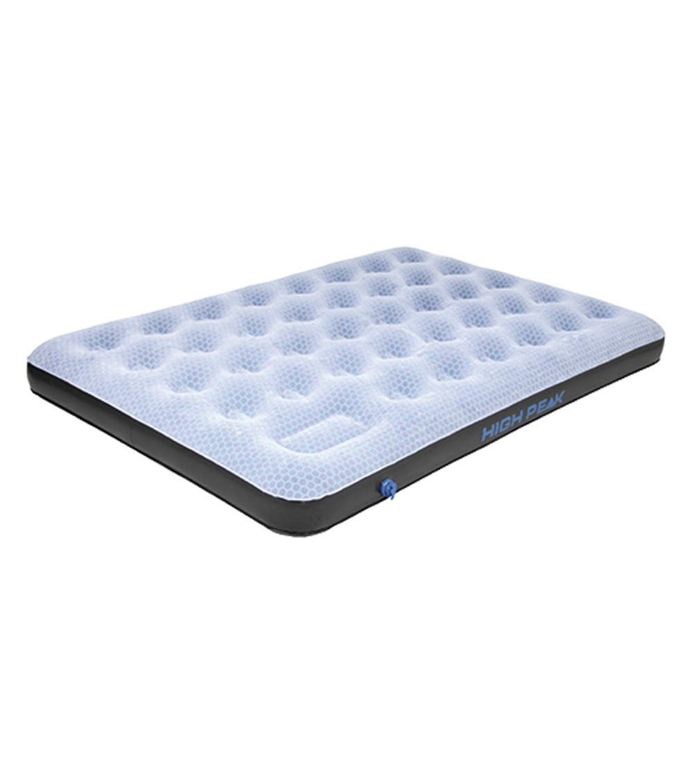 Materac welurowy dwuosobowy High Peak Comfort Plus szary 40025