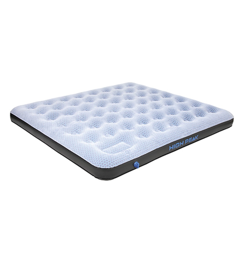 Materac welurowy dwuosobowy High Peak King Comfort Plus szary 40027