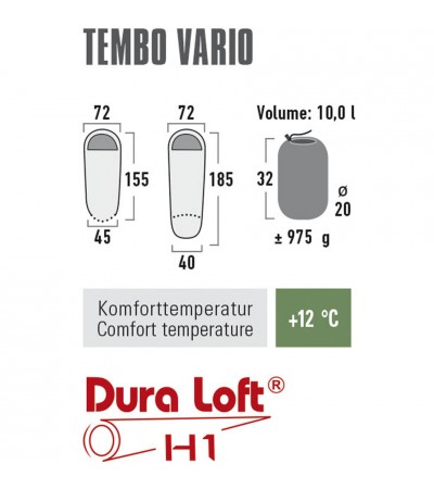 Śpiwór High Peak Tembo Vario czerwono niebieski 23042