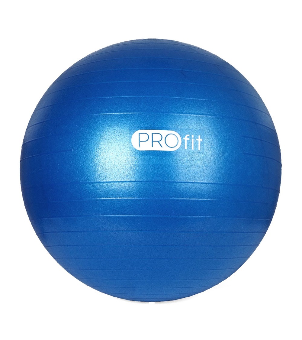 Piłka Gimnastyczna Profit 65 cm niebieska z pompką DK 2102