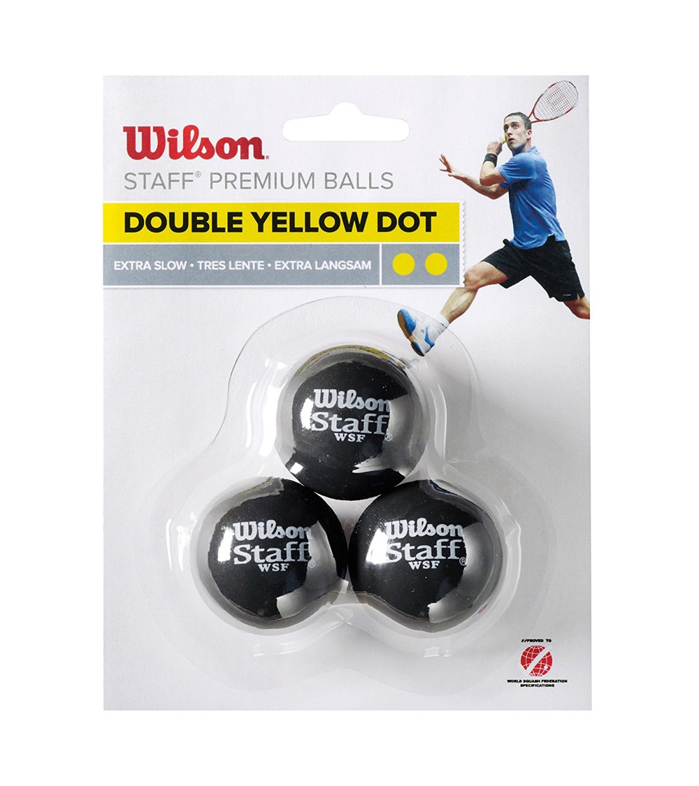 Piłeczki do Squasha Wilson Staff Premium Balls 3szt WRT618100