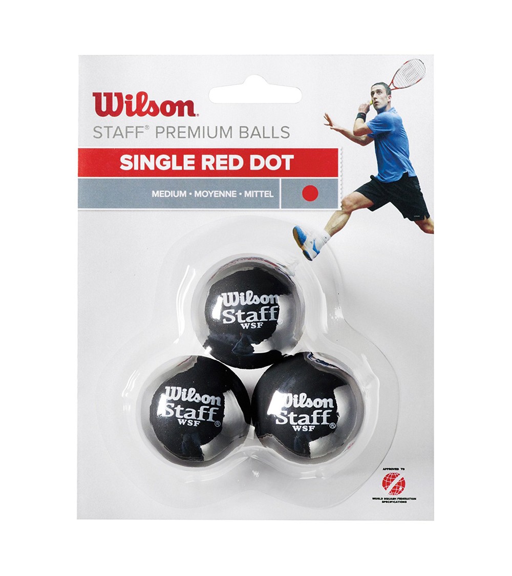 Piłeczki do Squasha Wilson Staff Premium Balls 3szt WRT618200