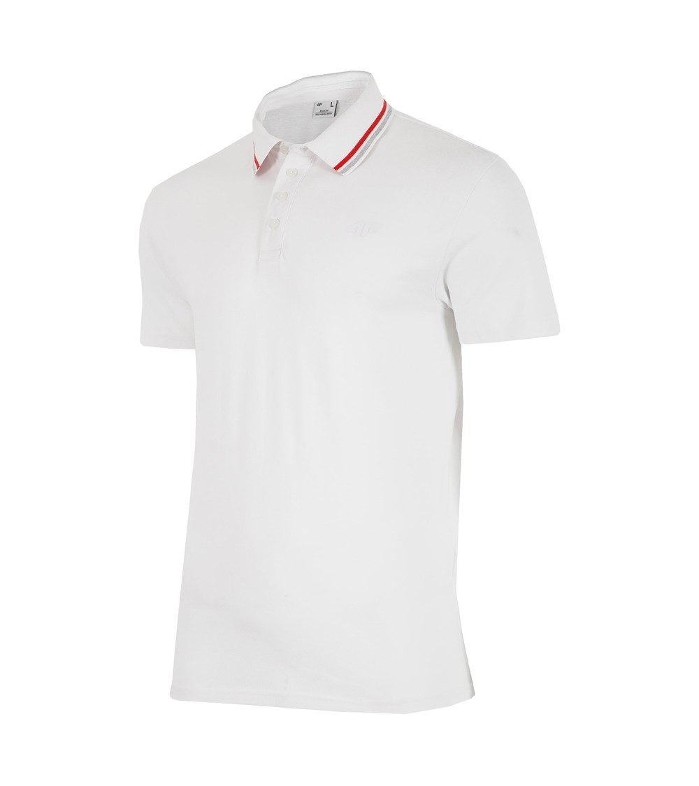 Koszulka polo męska 4F H4L18 TSM029 biała