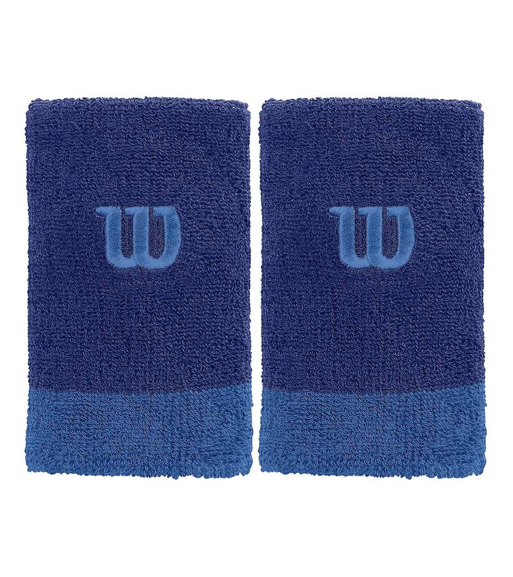 Frotki na rękę Wilson Extra Wide szerokie granatowe 2szt WRA733510