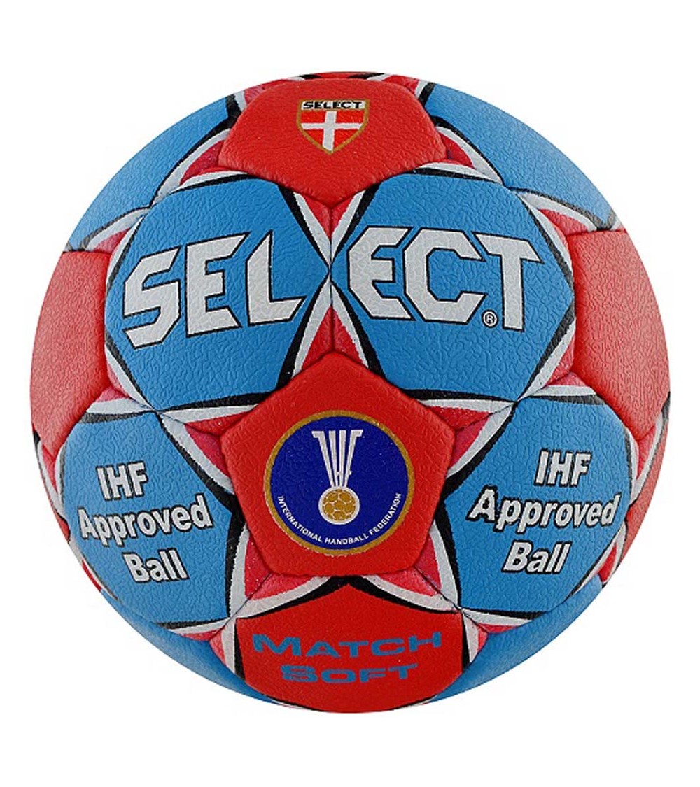 Piłka ręczna Select Match Soft Senior 3 EHF niebiesko czerwona  7163