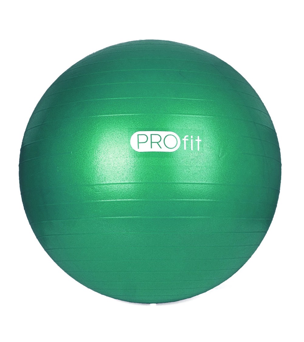 Piłka gimnastyczna Profit 85 cm zielona z pompką DK 2102
