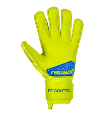 Rękawice bramkarskie Reusch Fit Control SG Extra Finger Support żółte 3970830 583