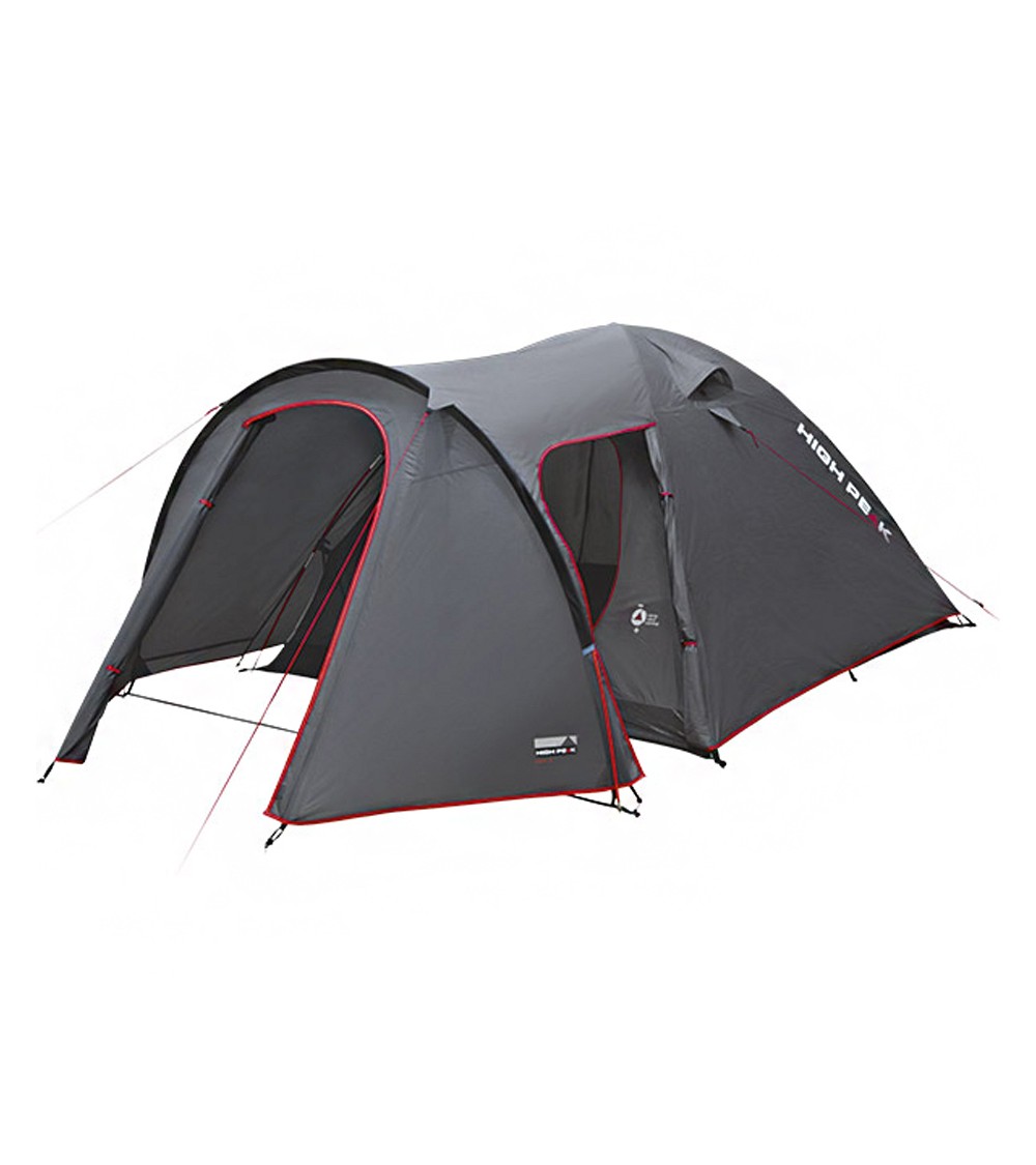 Namiot High Peak Kira 3 szaro-czerwony 10214