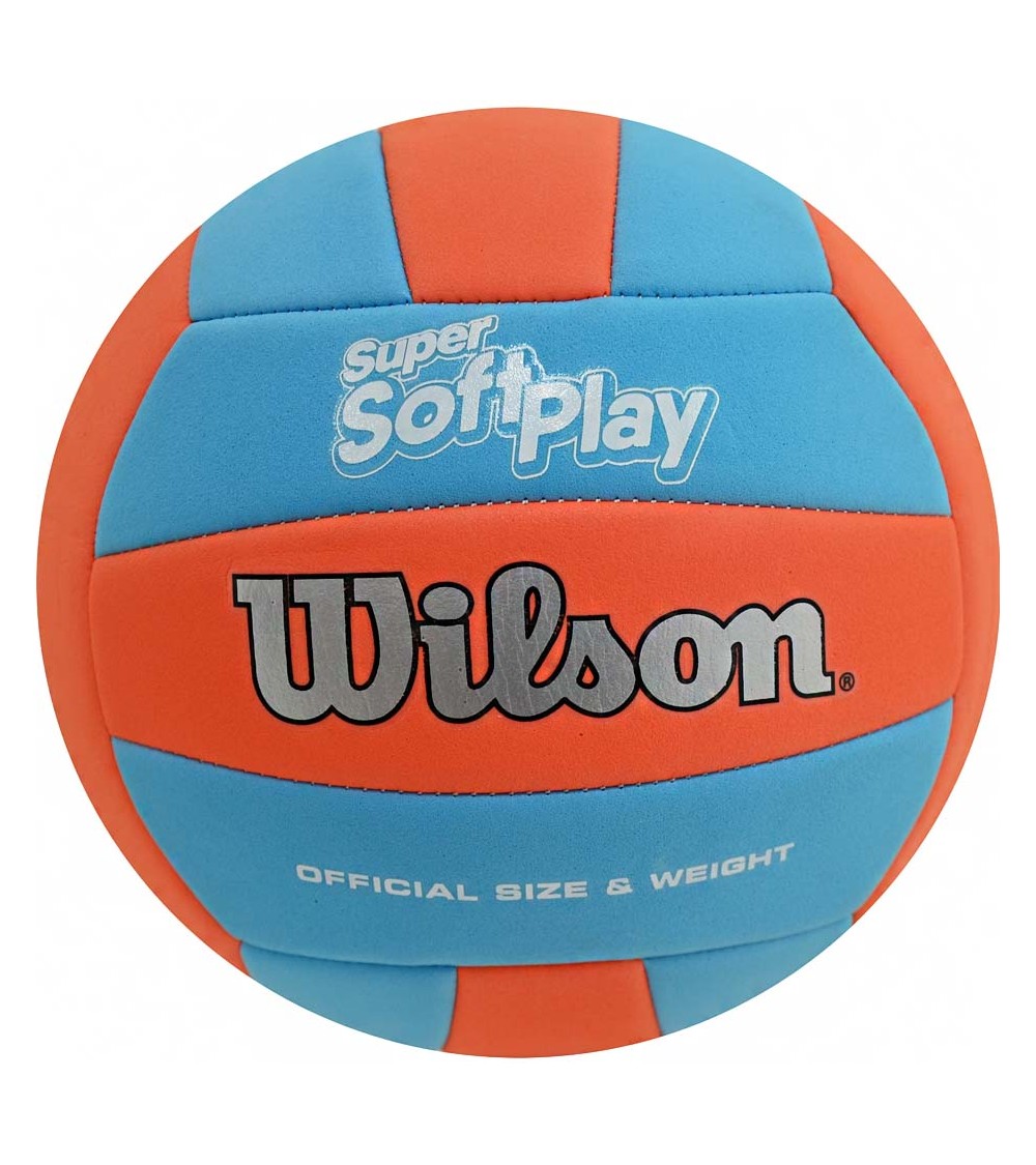 Piłka siatkowa Wilson Super Soft Play VB Orblu niebiesko-pomarańczowa WTH90119XB