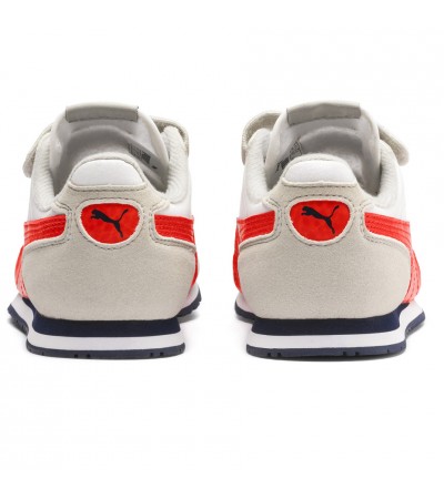 Buty dla dzieci Puma Cabana Racer SL V PS beżowo-czerwone 360732 76