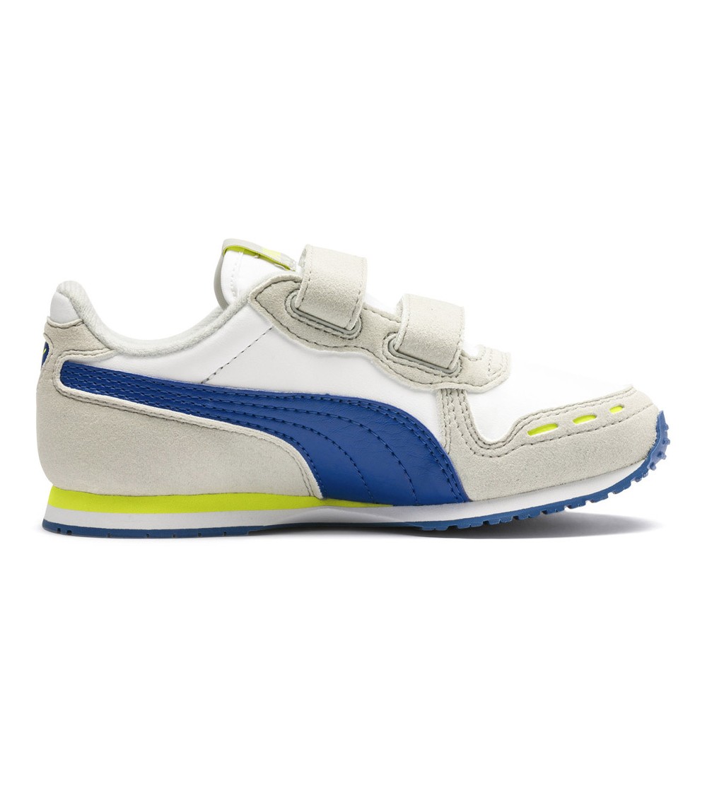 Buty dla dzieci Puma Cabana Racer SL V PS beżowo-niebieskie 360732 77