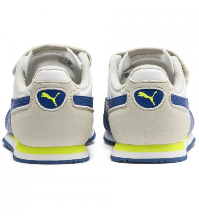 Buty dla dzieci Puma Cabana Racer SL V PS beżowo-niebieskie 360732 77