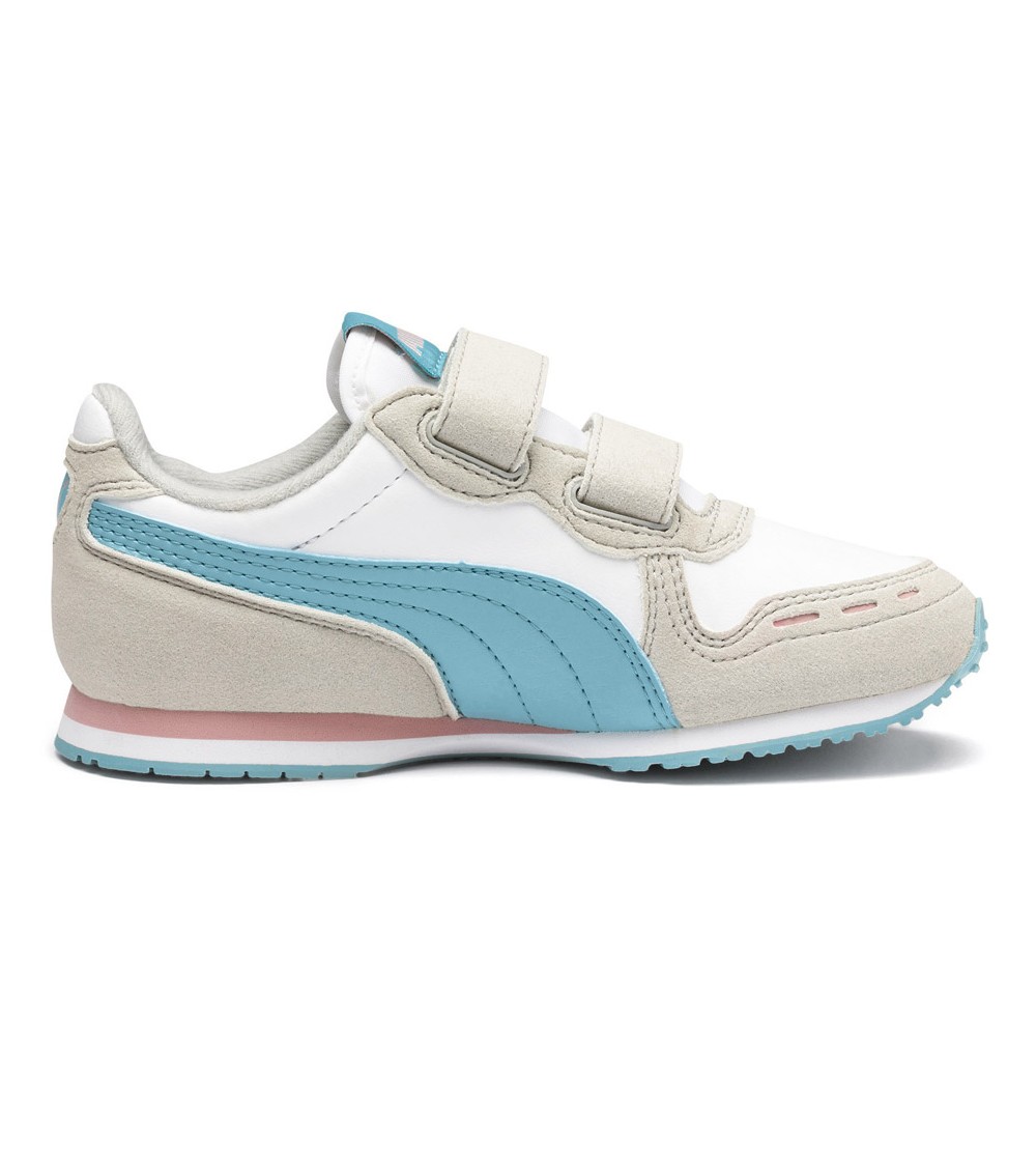 Buty dla dzieci Puma Cabana Racer SL V PS beżowo-błękitne 360732 78