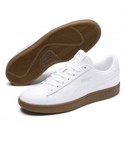 Buty męskie Puma Smash v2 L białe 365215 13