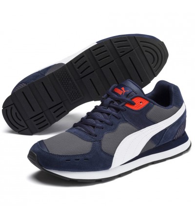 Buty męskie Puma Vista granatowo szare 369365 06