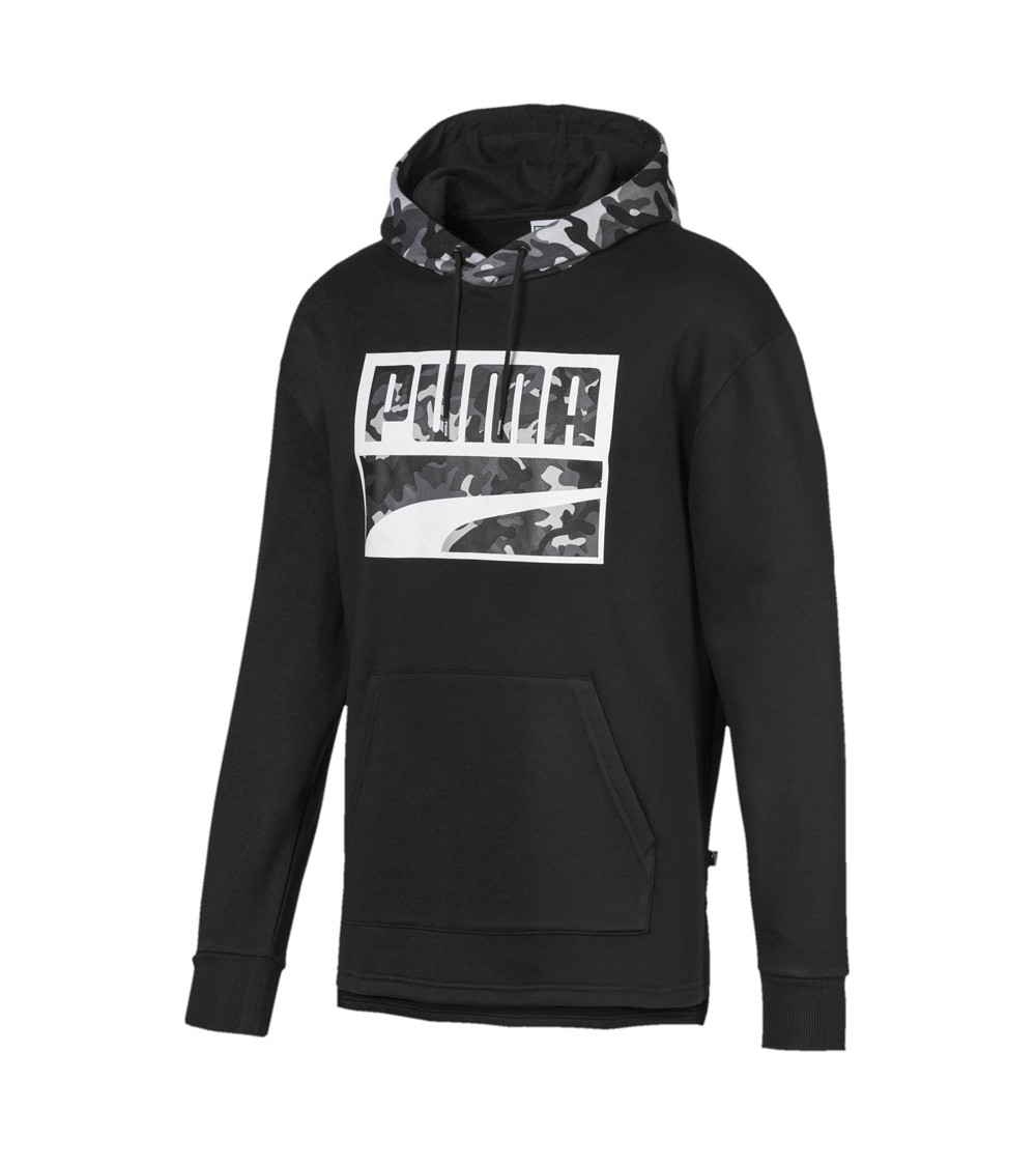 Bluza męska Puma Rebel Camo Hoody FL czarna 580555 01