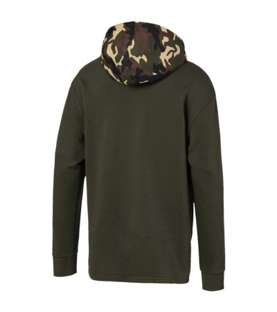 Bluza męska Puma Rebel Camo Hoody FL oliwkowa 580555 70