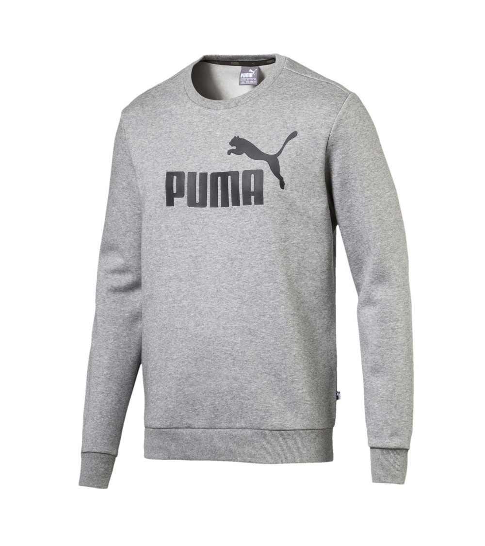 Bluza męska Puma Essentials Logo Crew Fleece szara 851747 03