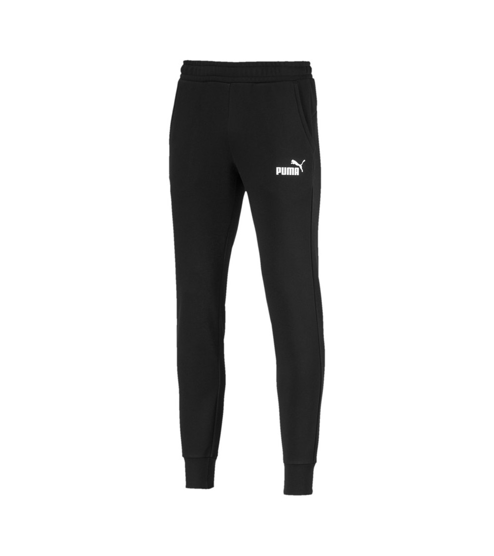 Spodnie męskie Puma ESS Logo FL CL czarne 851753 01