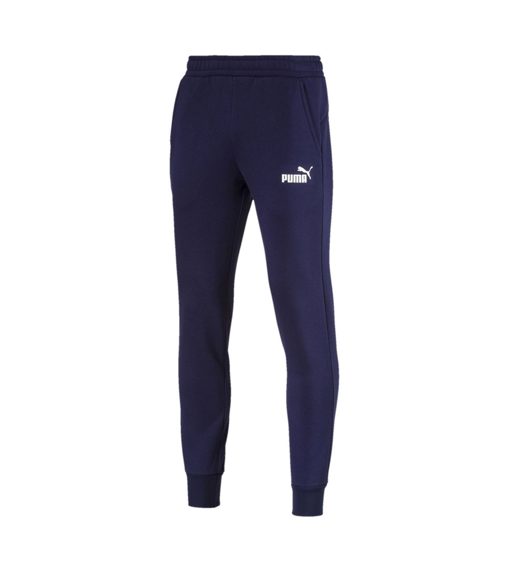 Spodnie męskie Puma ESS Logo FL CL granatowe 851753 06