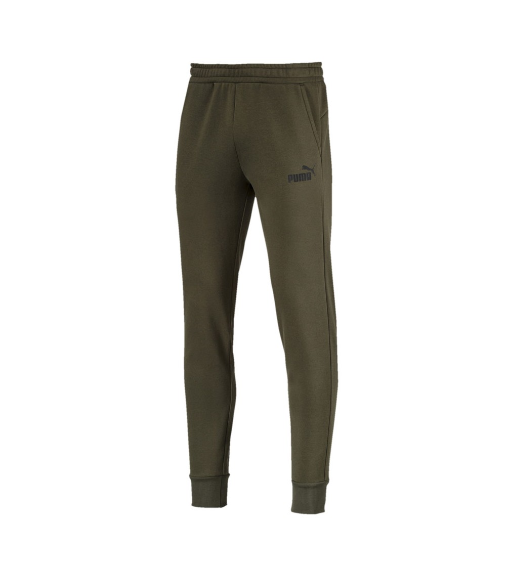 Spodnie męskie Puma ESS Logo Pants FL CL oliwkowe 853410 15