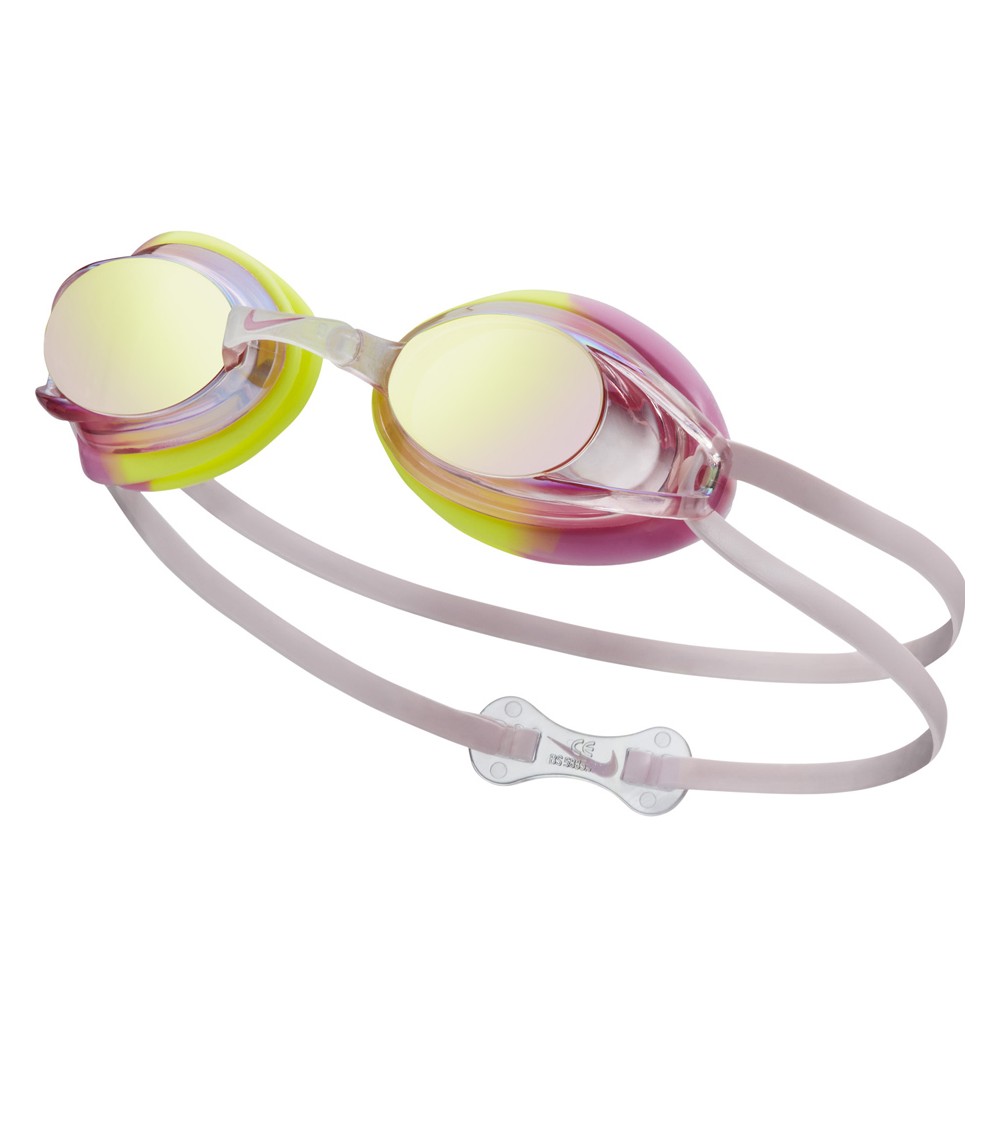 Okulary pływackie Nike Os Remora JR różowo żółte NESS6156-953