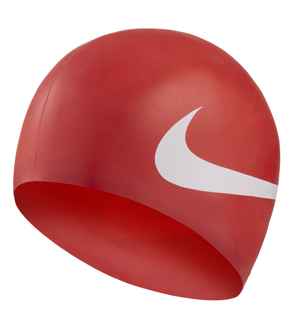 Czepek pływacki Nike Os Big Swoosh czerwony NESS8163-614