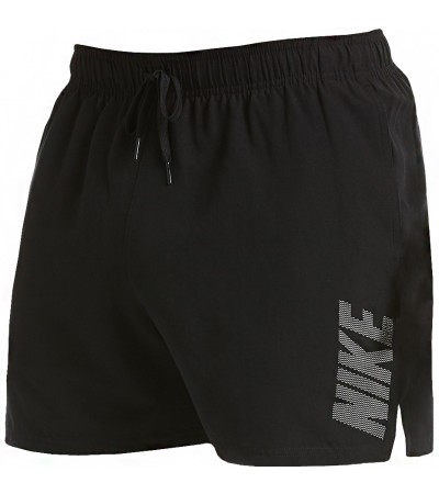 Spodenki kąpielowe męskie Nike Logo Solid czarne NESS9504 001