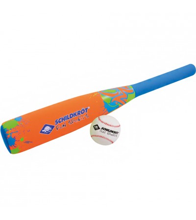 Kij do baseballa Schildkrot neoprenowy z piłką pomarańczowy 970224