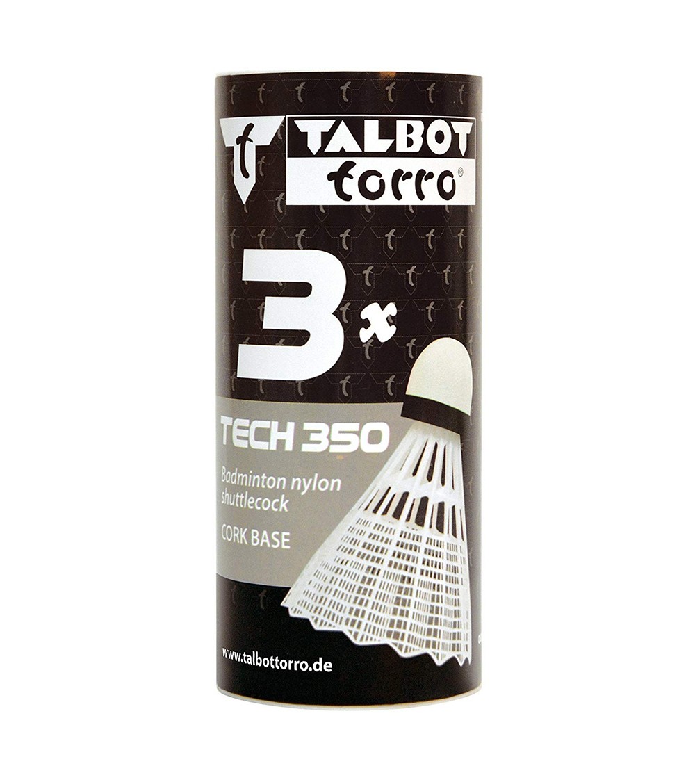 Lotki do badmintona Talbot Torro Tech 350 3 szt. średnie białe 479112