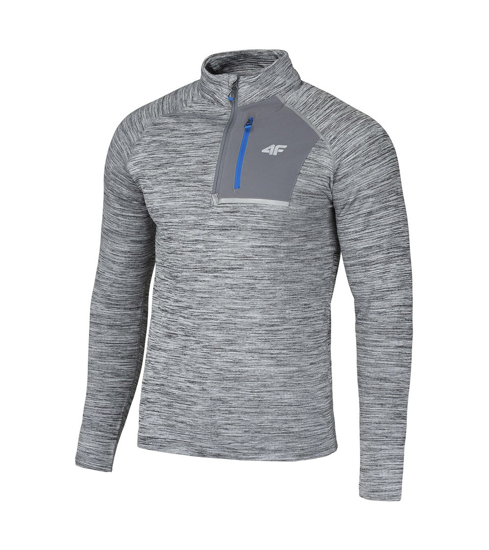 Bluza męska 4F szary melanż H4L20 BLMF061 25M
