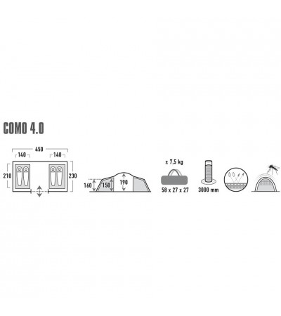 Namiot High Peak Como 4  10234