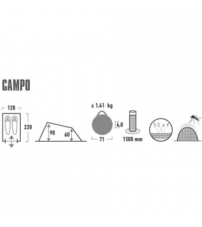 Namiot High Peak Campo perłowy 10271