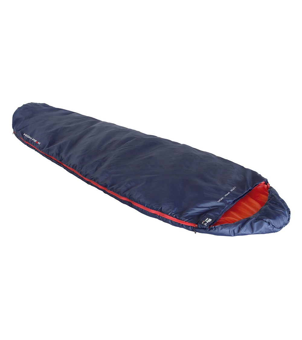 Śpiwór High Peak Easy Lite Pak 1200 225x80x50 granatowo-pomarańczowy lewy 23276