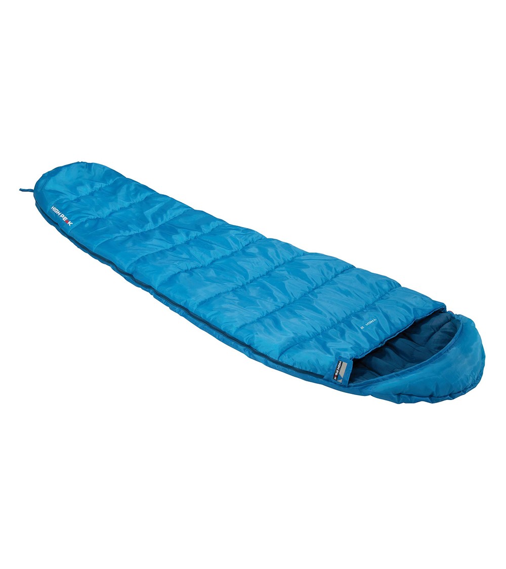 Śpiwór High Peak Trek 2 220x80x50 niebieski lewy 23095