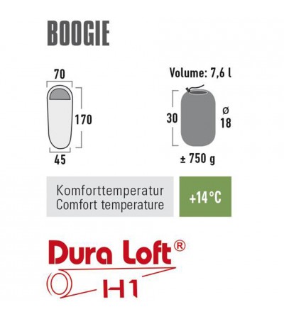 Śpiwór High Peak Boogie 170x70x45 niebiesko-pomarańczowy 23012