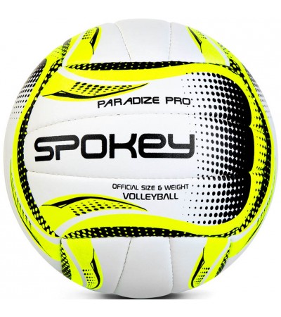 Piłka siatkowa Spokey Paradise Pro biało-czarno-limonkowa 927521