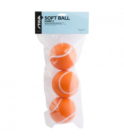 Piłeczki do tenisa Soft ball 3 szt. pomarańczowe Stiga