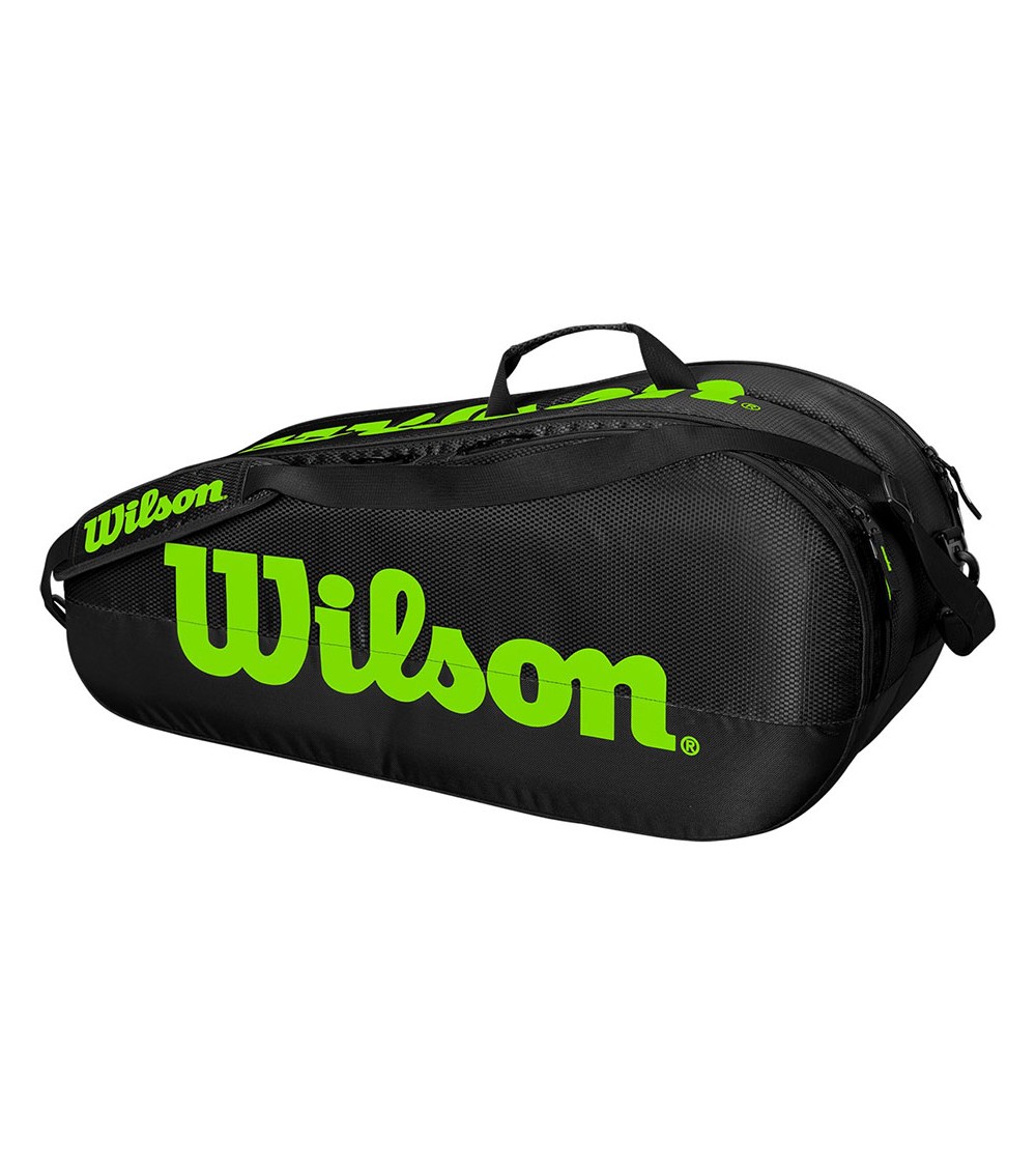 Torba tenisowa Wilson Team 2 Comp czarno-zielona WR8009601001