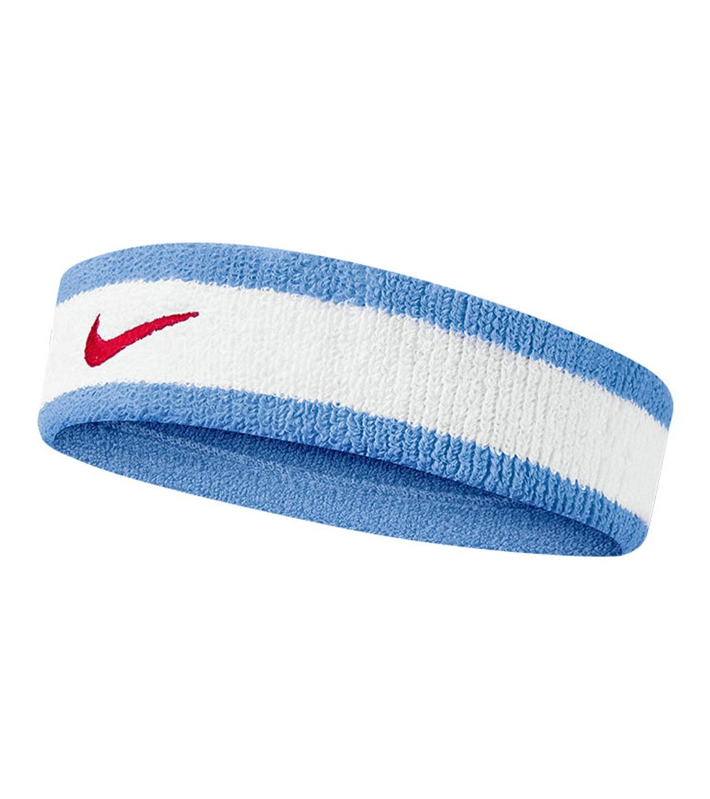 Opaska na głowę Nike Swoosh Headband biało-niebieska N0001544153OS
