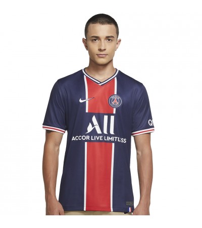 Koszulka męska Nike PSG BRT Stadium JSY SS Home granatowa CD4242 411