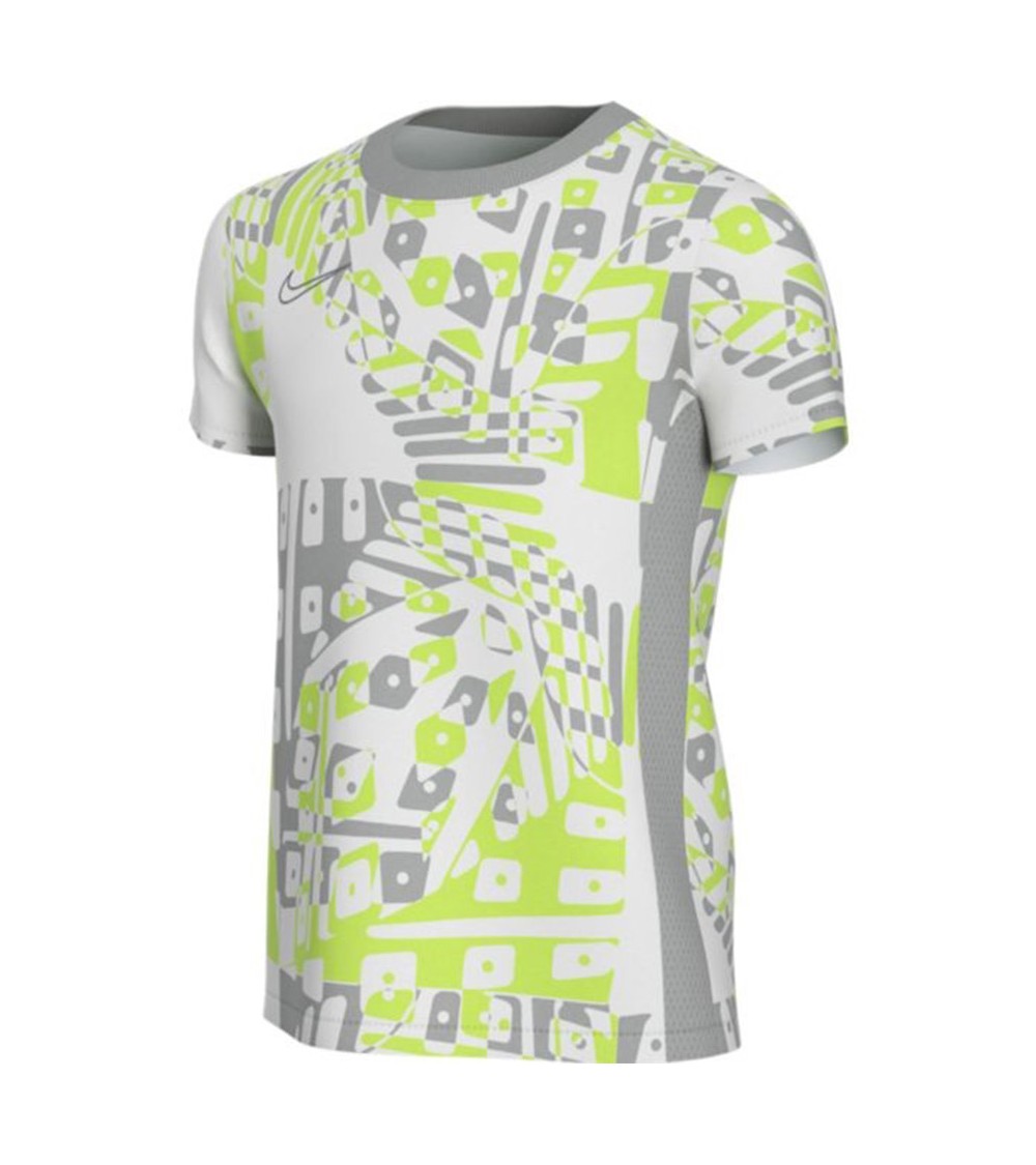 Koszulka dla dzieci Nike B Nk Dry Academy Top Ss Fp Mx biało-zielono-szara CT2388 100