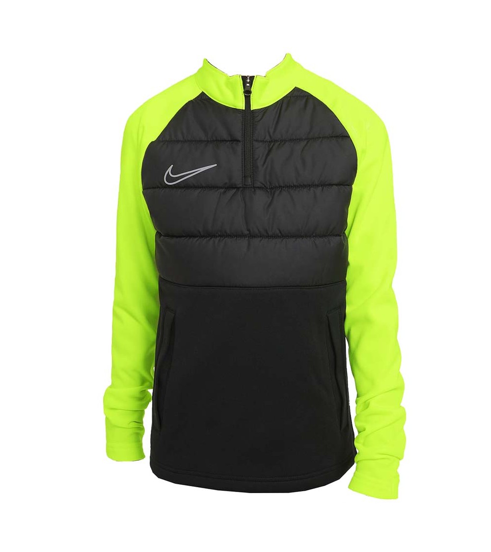 Bluza dla dzieci Nike Dry Pad Academy Dril Top WW czarno-zielona BQ7467 013