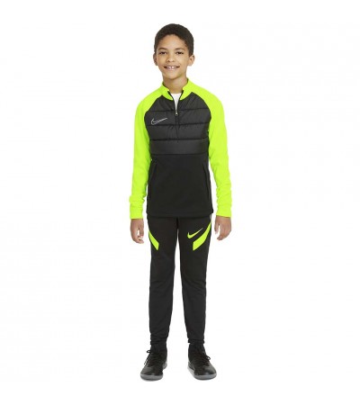 Bluza dla dzieci Nike Dry Pad Academy Dril Top WW czarno-zielona BQ7467 013