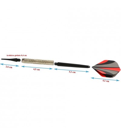 Rzutki do darta w etui 6szt 1029566